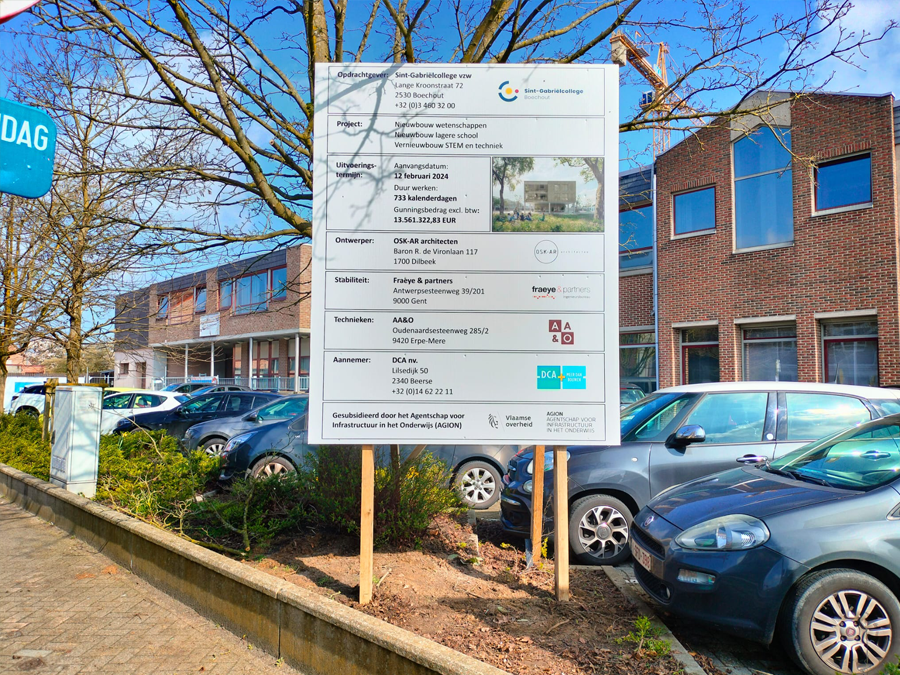 Opticom, reclamezuil, totem, Fleetmarking, lichtreclame gevel, gevelletters, wagenbelettering, signalisatie