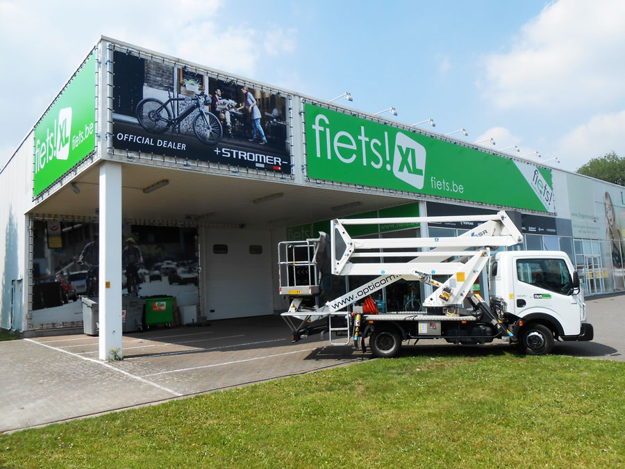 reclamezuil toerisme verlicht