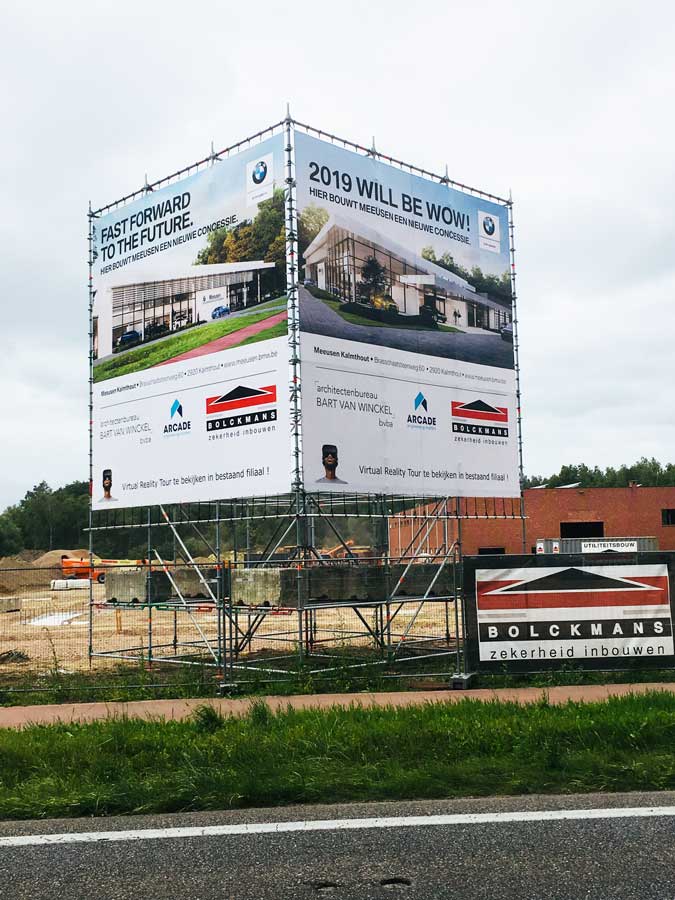 Reliëfletters in dibond of acrylox