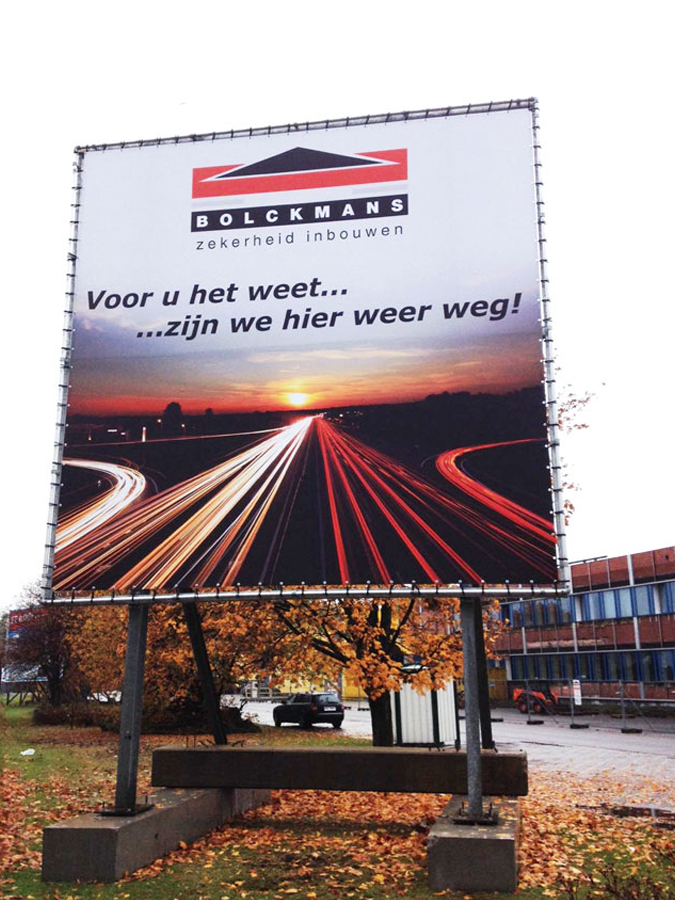 Reliëfletters in dibond of acrylox