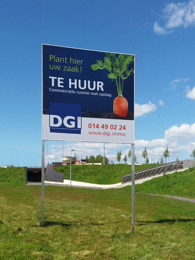 Reliëfletters in dibond of acrylox