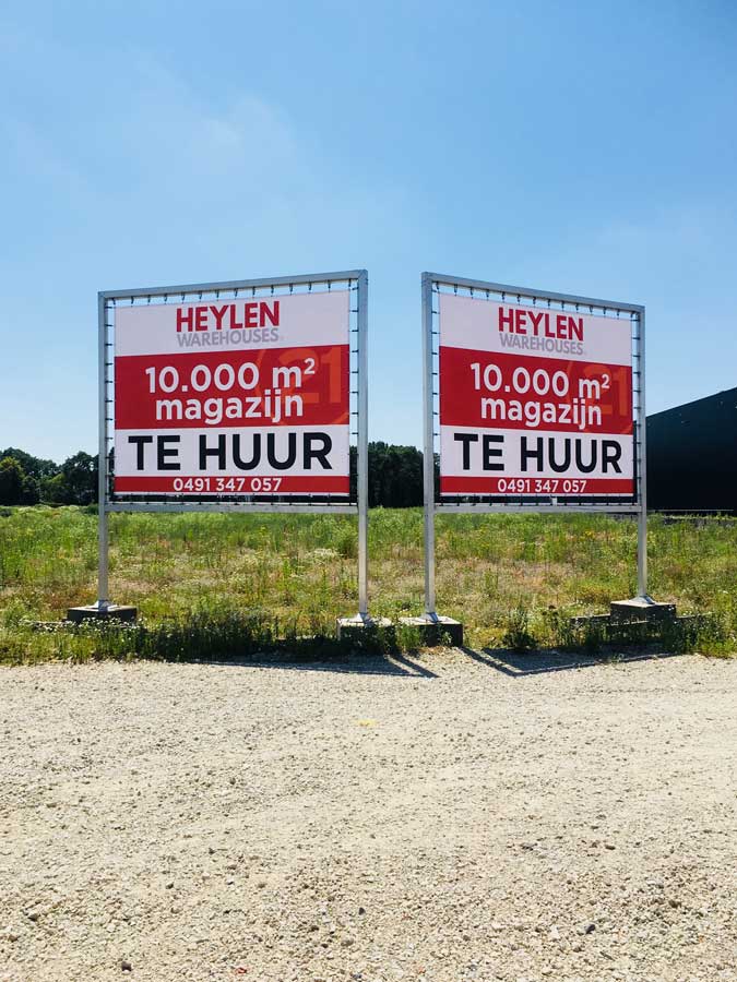 Reliëfletters in dibond of acrylox