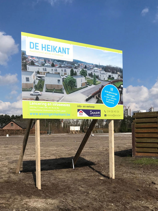 Reliëfletters in dibond of acrylox