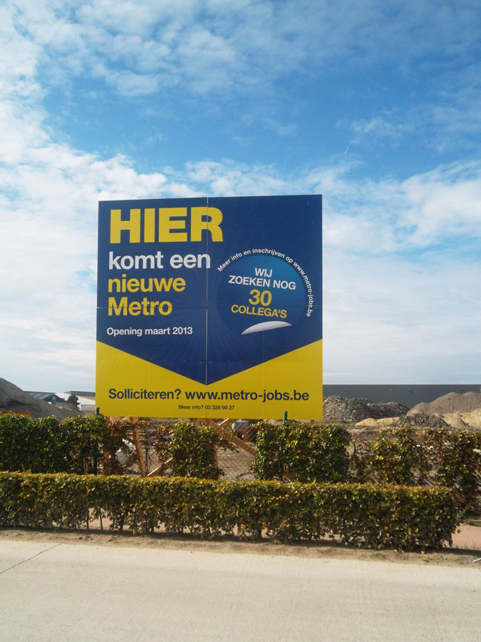 Reliëfletters in dibond of acrylox